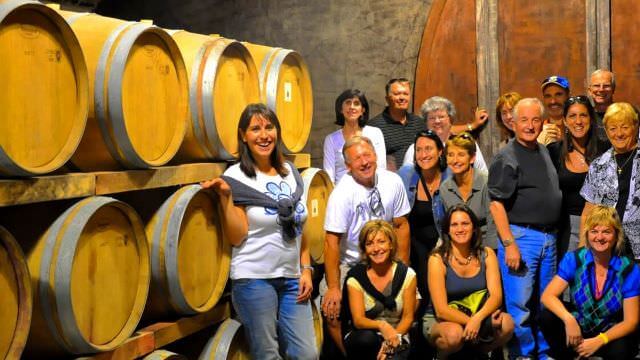 The winery tour in our Umbrian vacation includes an in-depth Sagrantino wine tasting experience